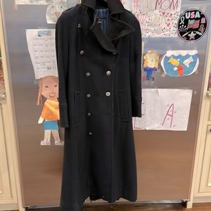 ***VINTAGE*** MARC JACOBS Wool & Felt Military Coat! Full Length!